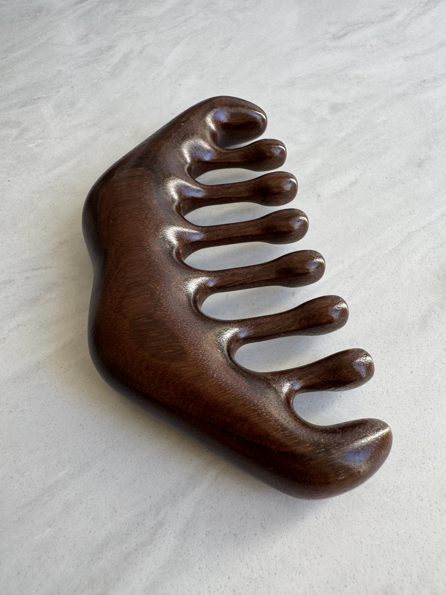 Wooden Wide-Tooth Comb